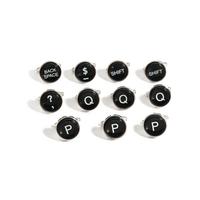 BARBARA BOSHA-NELSON, TYPEWRITER BUTTON CUFFLINKS