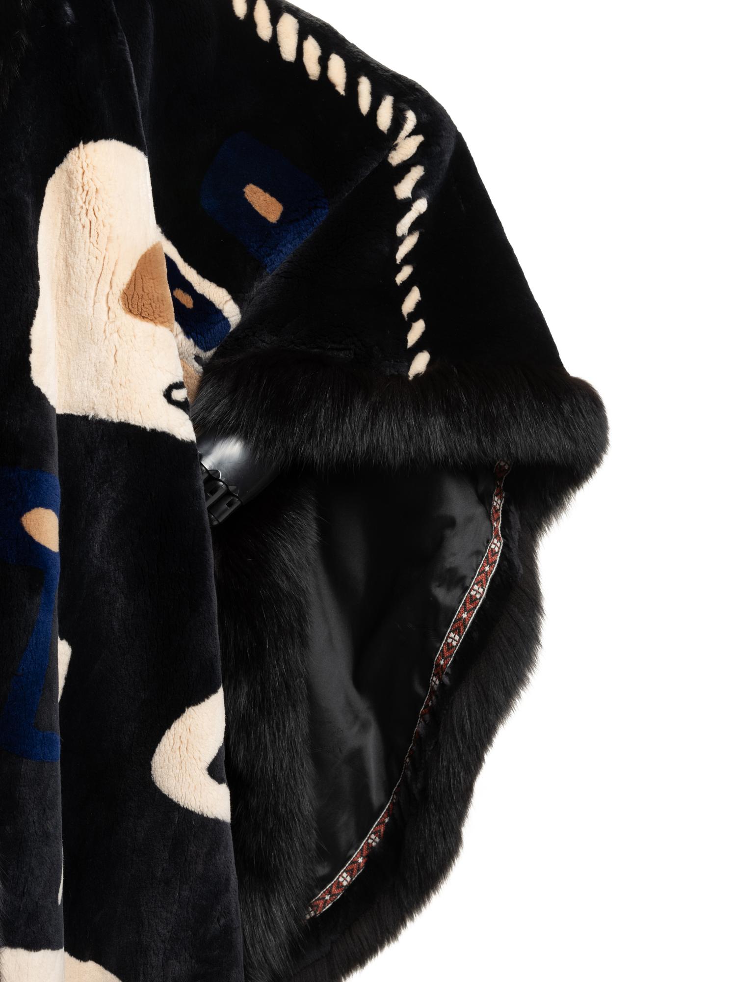 Revillon Fur Cape with design by Ford Ruthling, 1980-90s