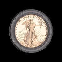 1/2-ounce proof gold bullion coin, 1987
