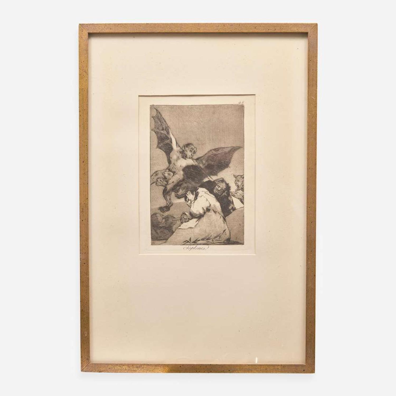 Francisco Goya (Spanish, 1746–1828) Que se la Llevaron (Plate 8 from 'Los Caprichos'); together with 5 other works