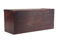 A Miniature Mahogany Tabletop Storage Chest