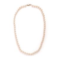 Collection of Four Cultured Pearl and Yellow Gold Necklaces