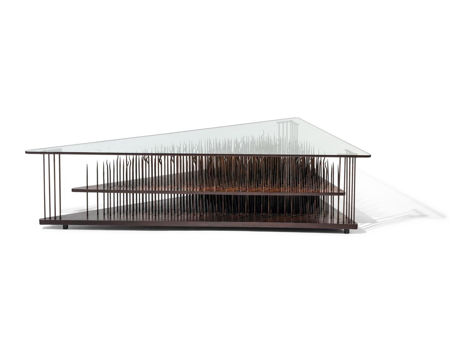 Brutalist Spiked Coffee Table, 1989