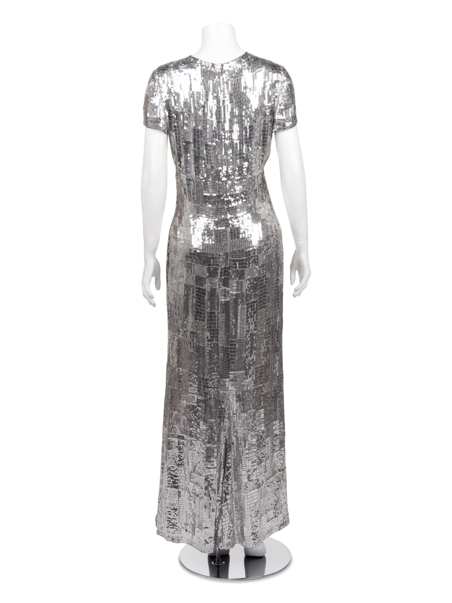 Naeem Khan Sequined Maxi Dress, 2010s