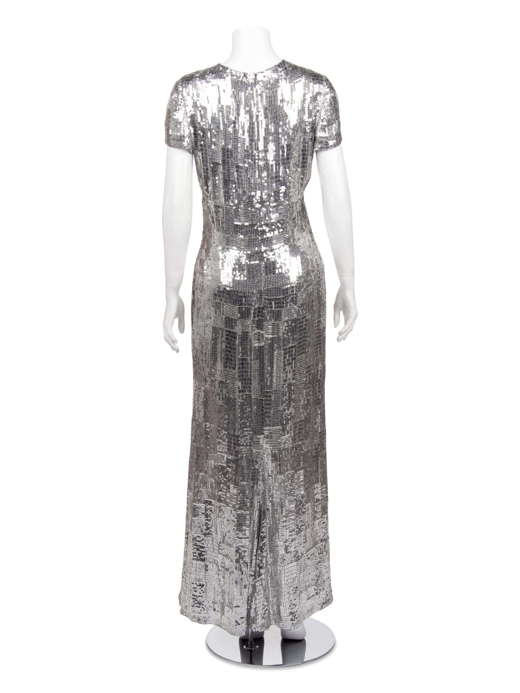 Naeem Khan Sequined Maxi Dress, 2010s