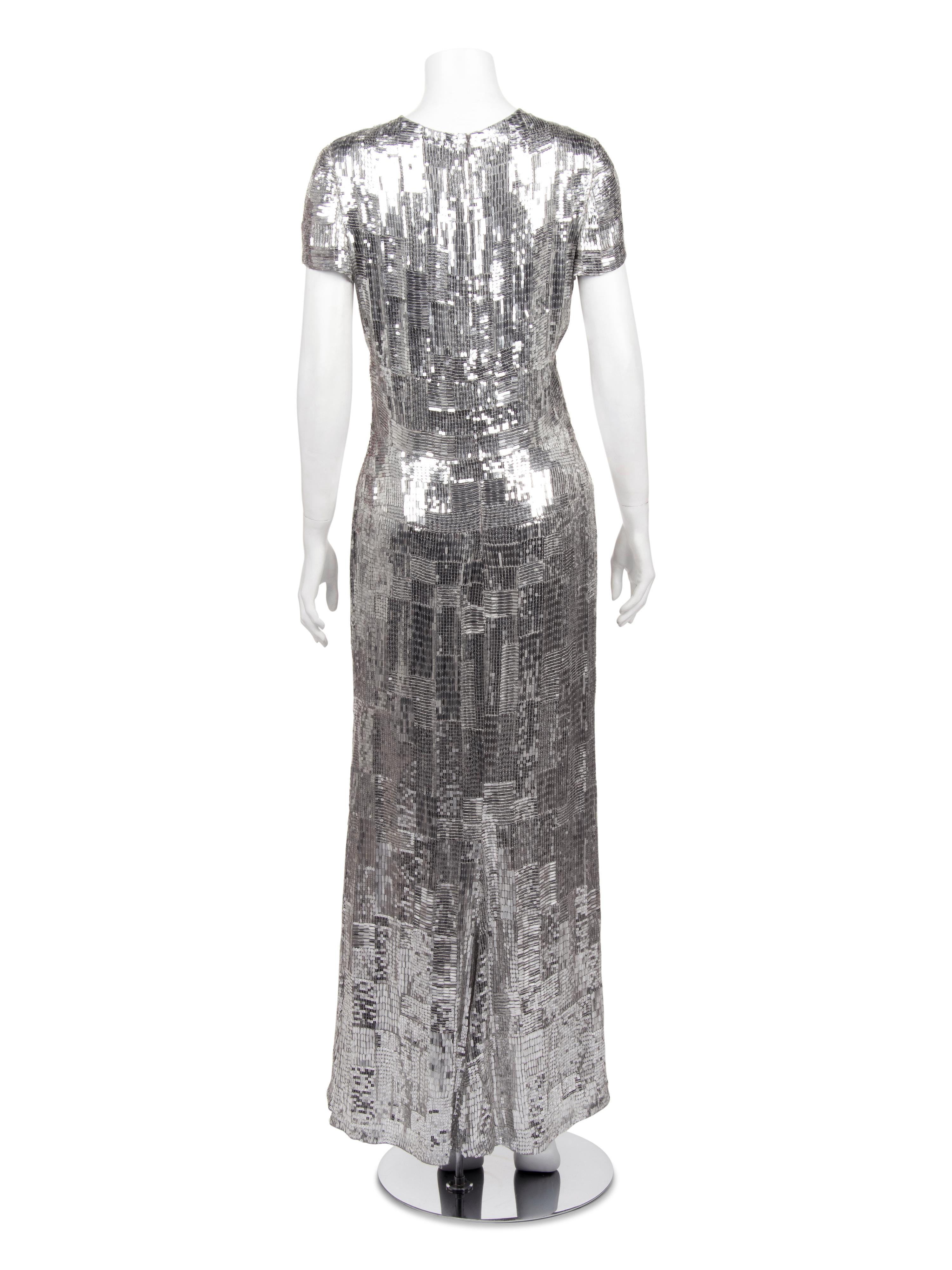 Naeem Khan Sequined Maxi Dress, 2010s