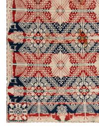 Two Cotton and Wool Jacquard Coverlets