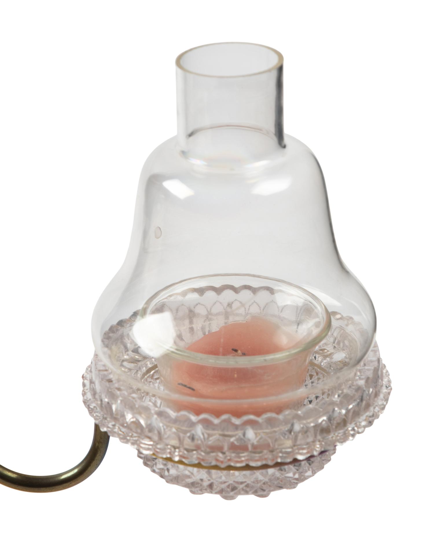Two Edwardian Cut Glass "Cricklite" Candelabra