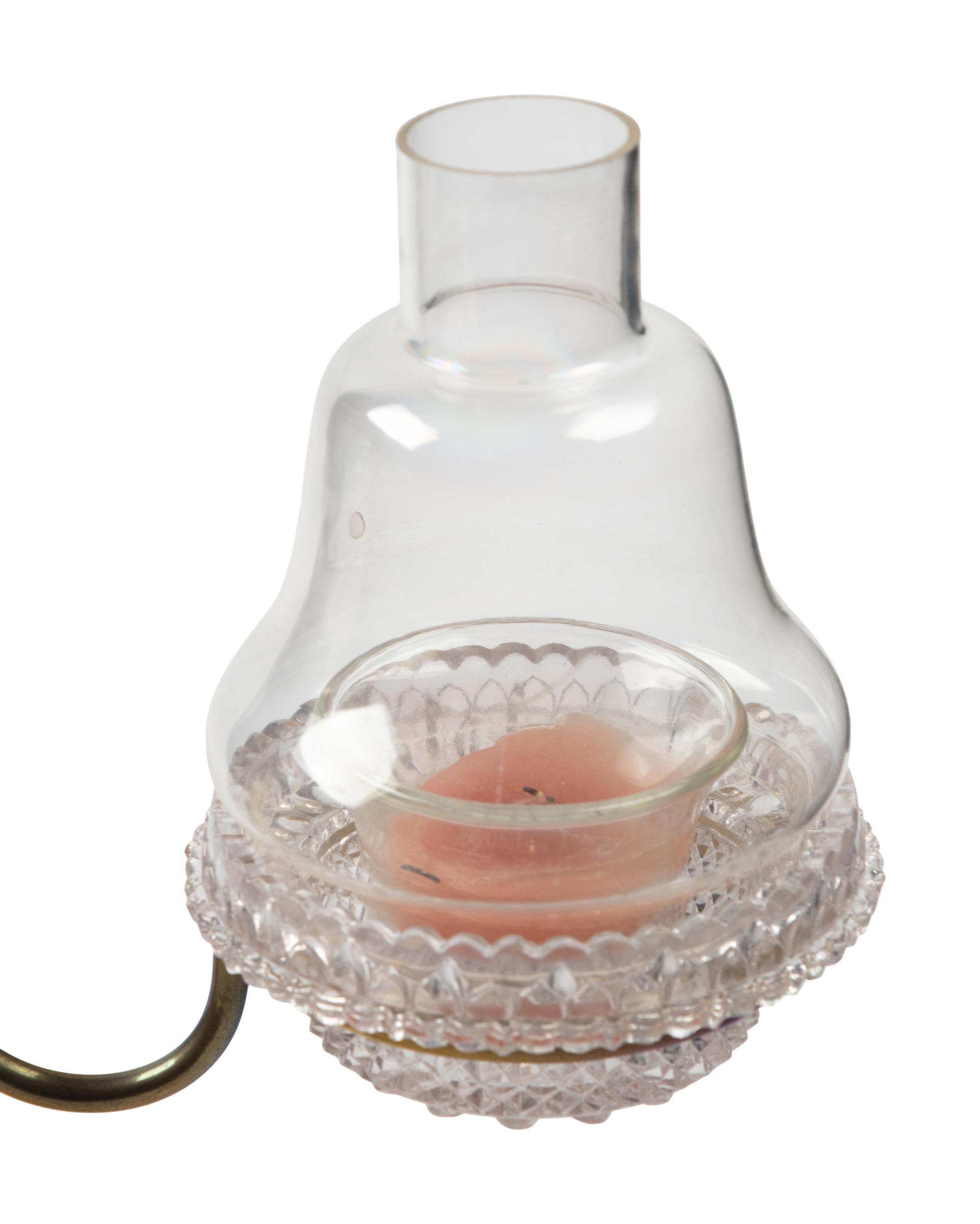 Two Edwardian Cut Glass "Cricklite" Candelabra