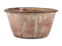 A Redware Bowl with Manganese Glaze