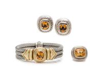 DAVID YURMAN, CITRINE 'ALBION' SET