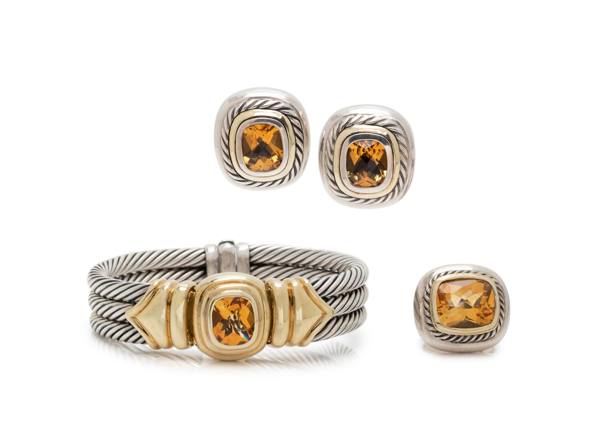 DAVID YURMAN, CITRINE 'ALBION' SET