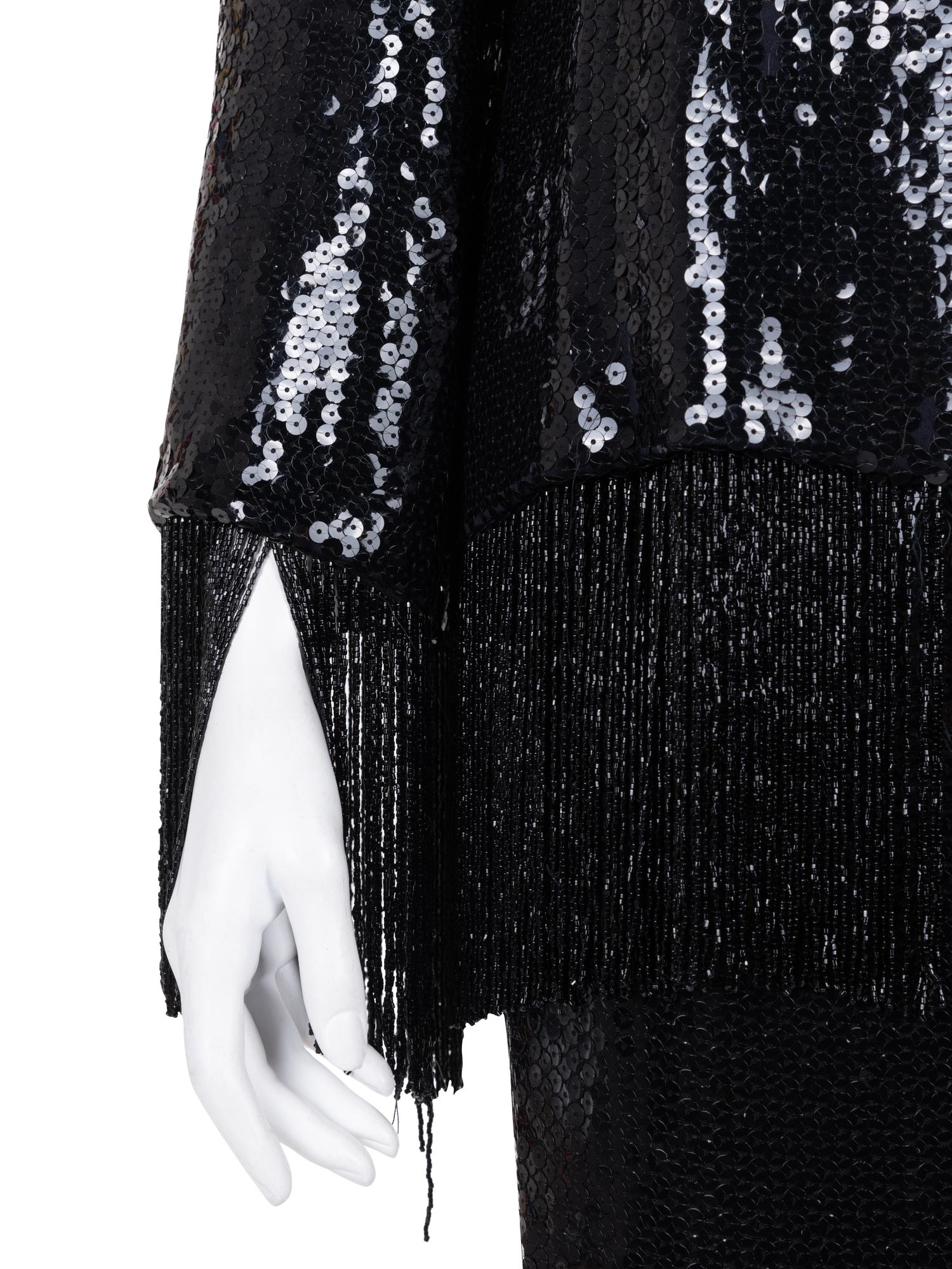 Bill Blass Sequined Skirt Ensemble, 1980s