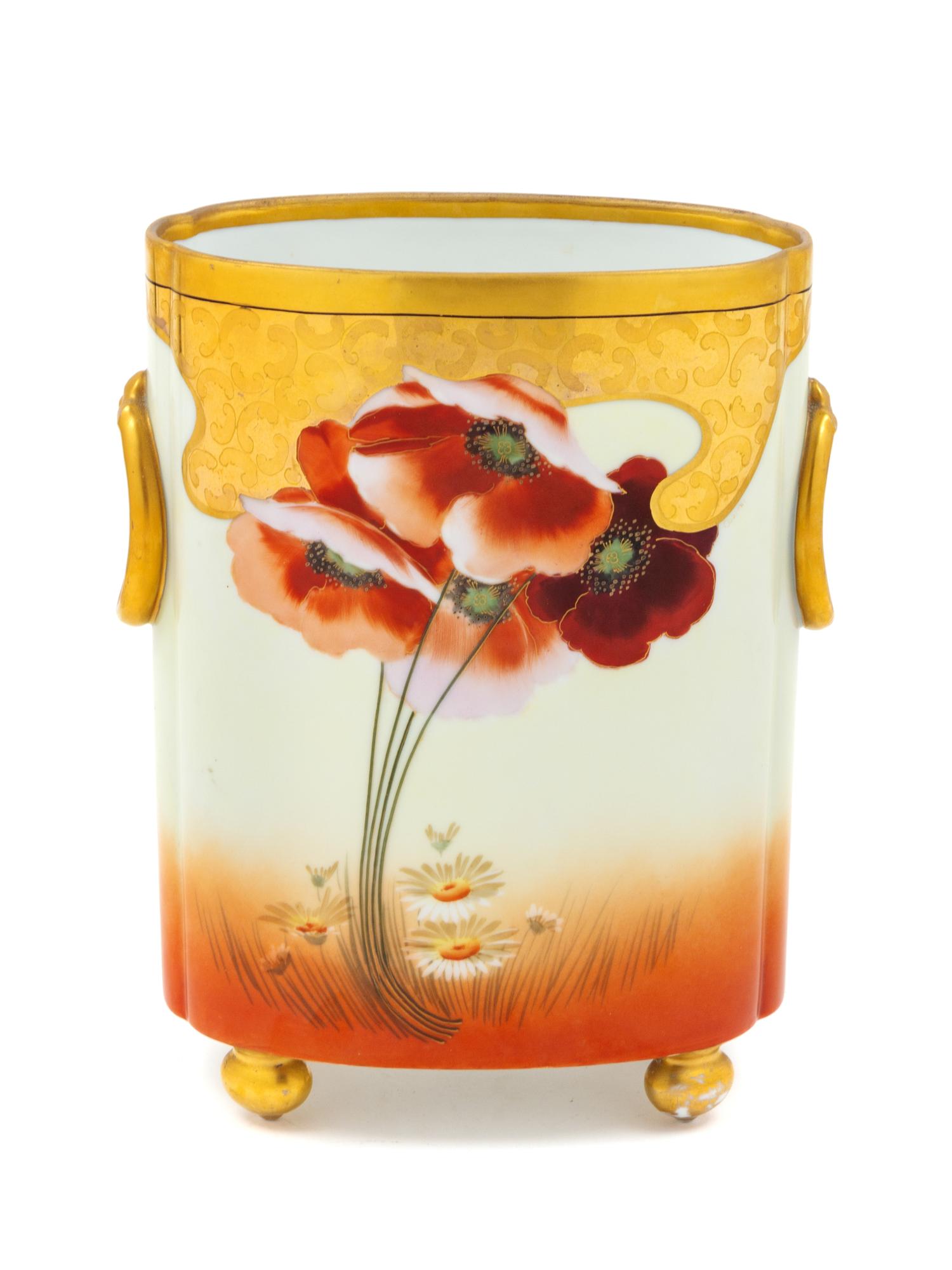 A Limoges Porcelain Cache Pot