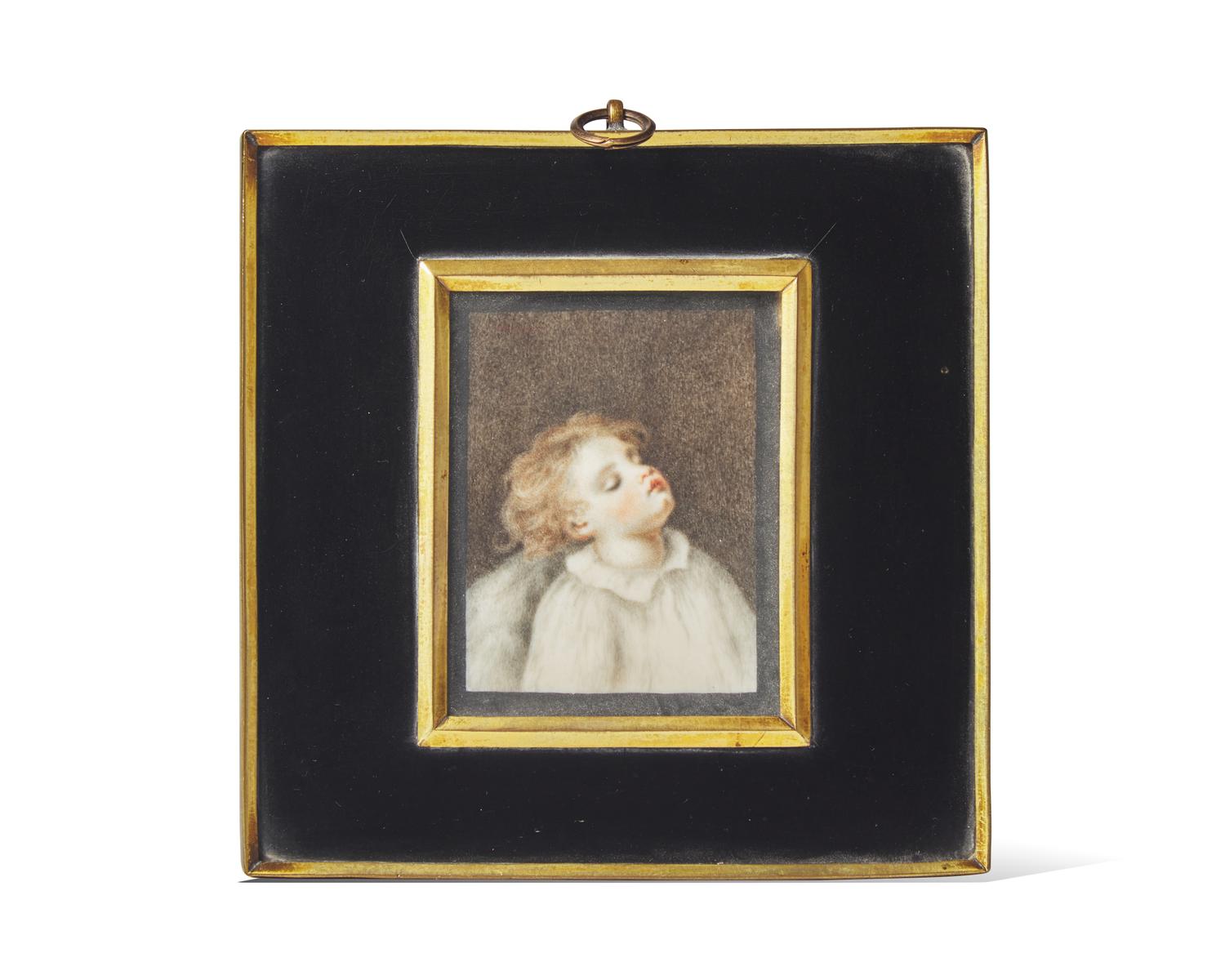 James Hargreaves (English, 1720-1778), A Portrait of a Sleeping Child