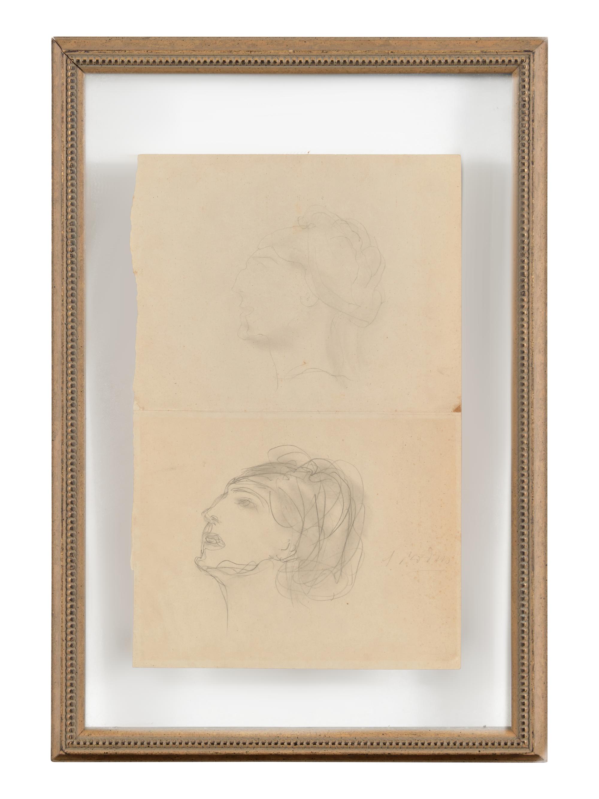 Études de Têtes (A Double-Sided Work)