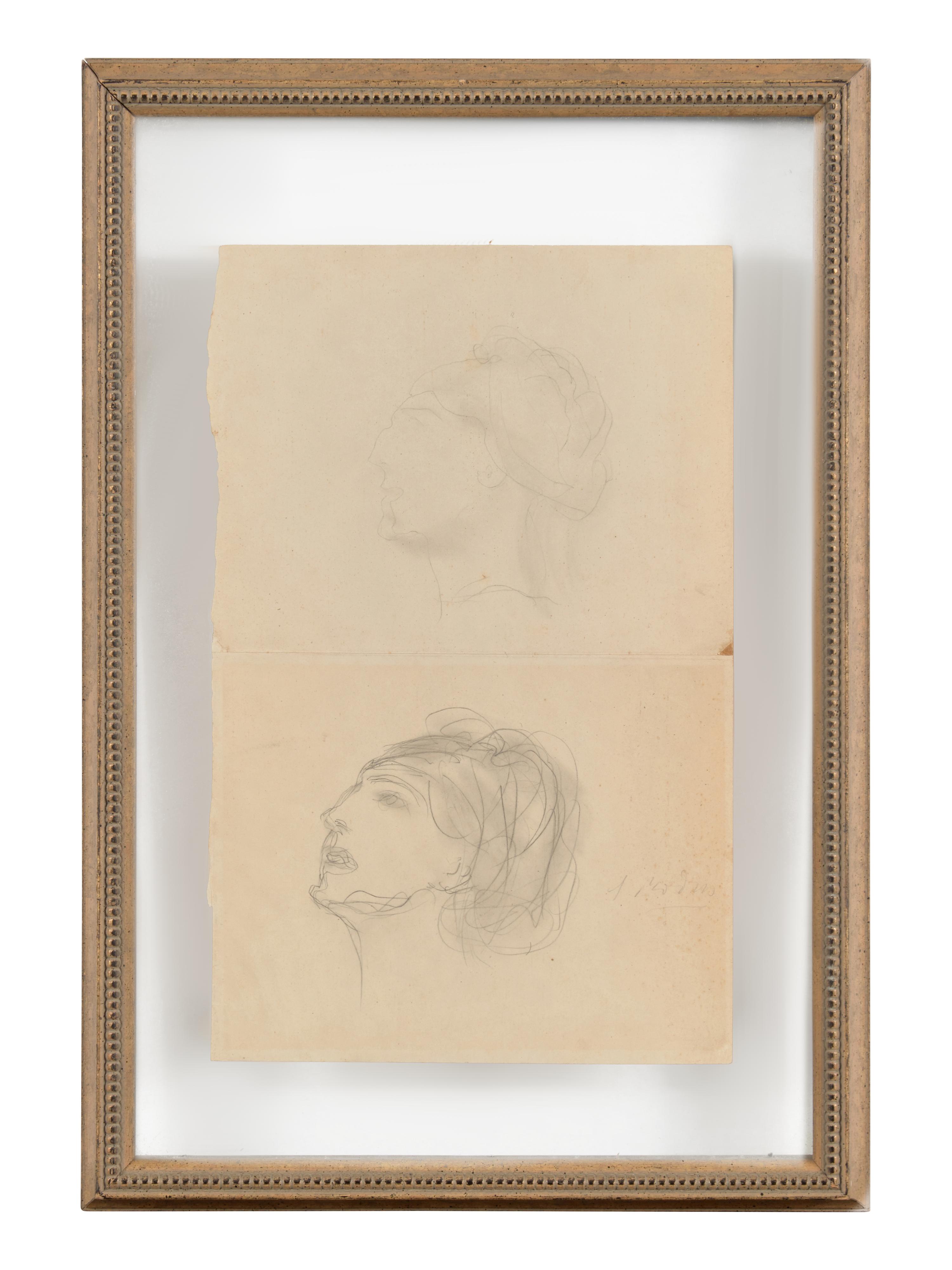 Études de Têtes (A Double-Sided Work)