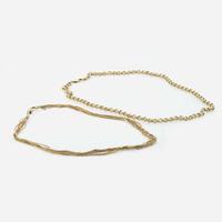 Collection of Three Yellow Gold Necklaces