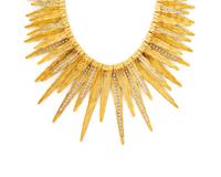 MAPAMENOS NATEPAS, YELLOW GOLD AND DIAMOND NECKLACE