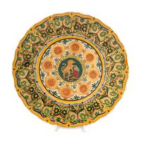 A Russian Yusupov Factory Faience Plate