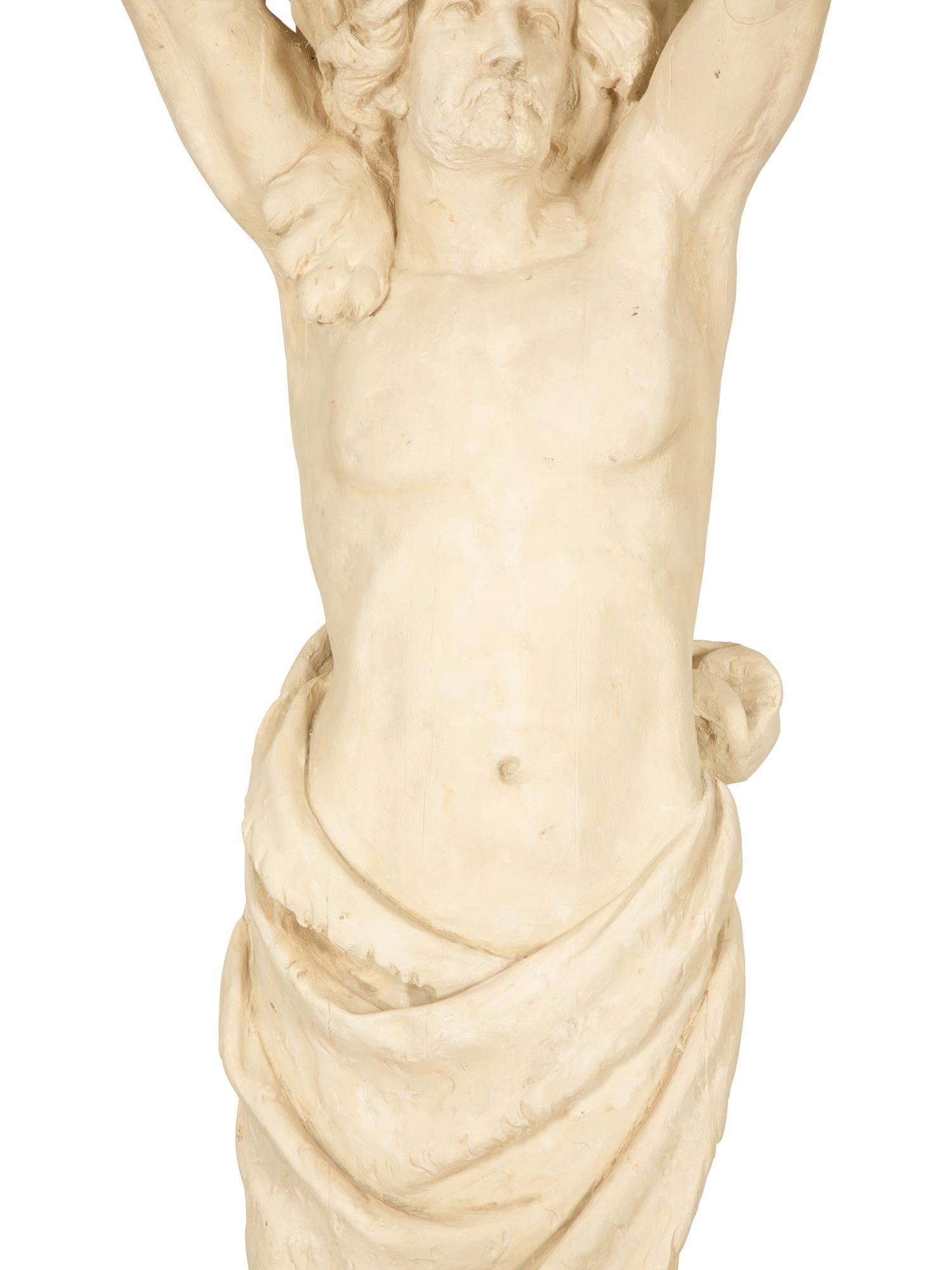 A Monumental Pair of Cast Resin Greek Sentries — 20th Century
