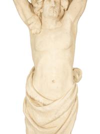 A Monumental Pair of Cast Resin Greek Sentries — 20th Century