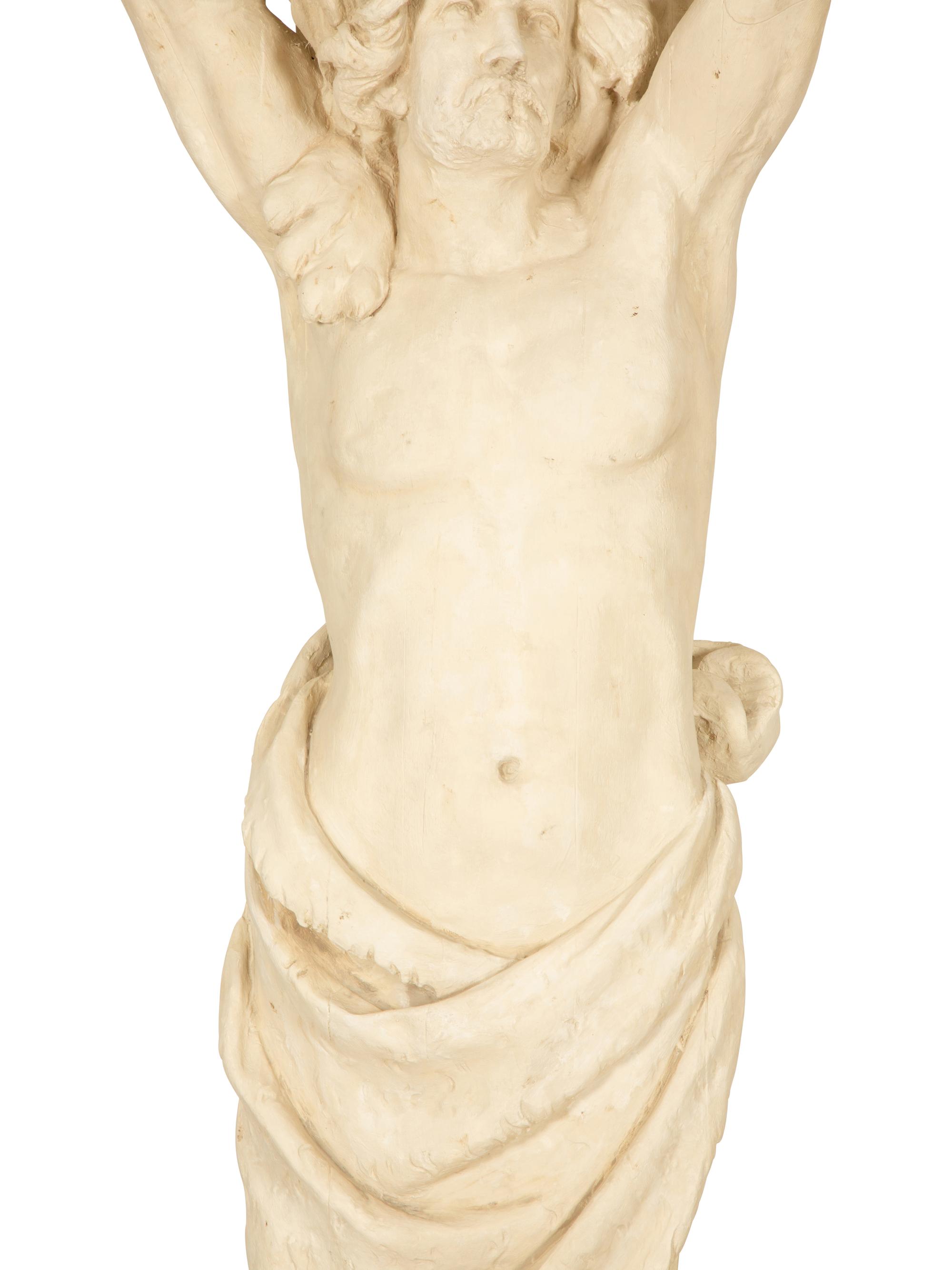 A Monumental Pair of Cast Resin Greek Sentries — 20th Century