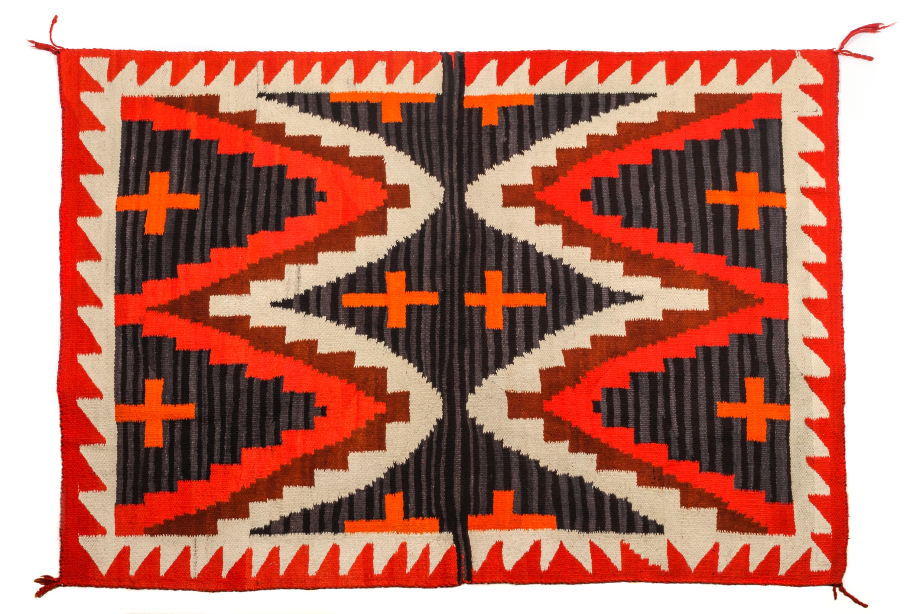 Navajo Transitional Weaving 58 x 75 1/2 inches — Last Quarter 19th Century