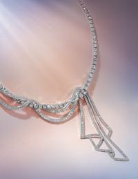TIFFANY & CO., DIAMOND 'SCARF' NECKLACE