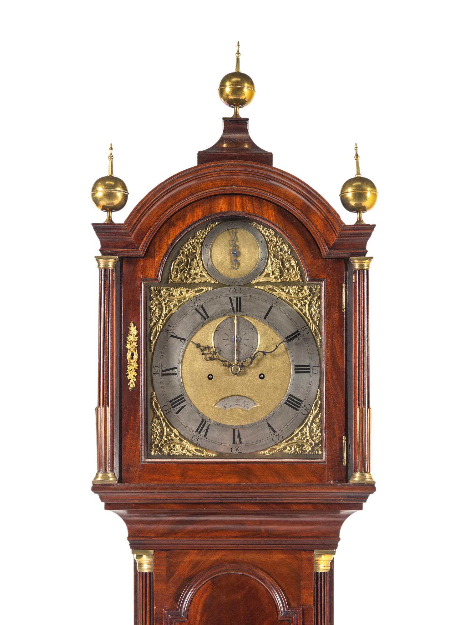 A George III Mahogany Tall Case Clock