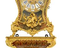 A Napoleon III Style Gilt Bronze and Boulle Marquetry Bracket Clock and Bracket — LATE 19TH CENTURY