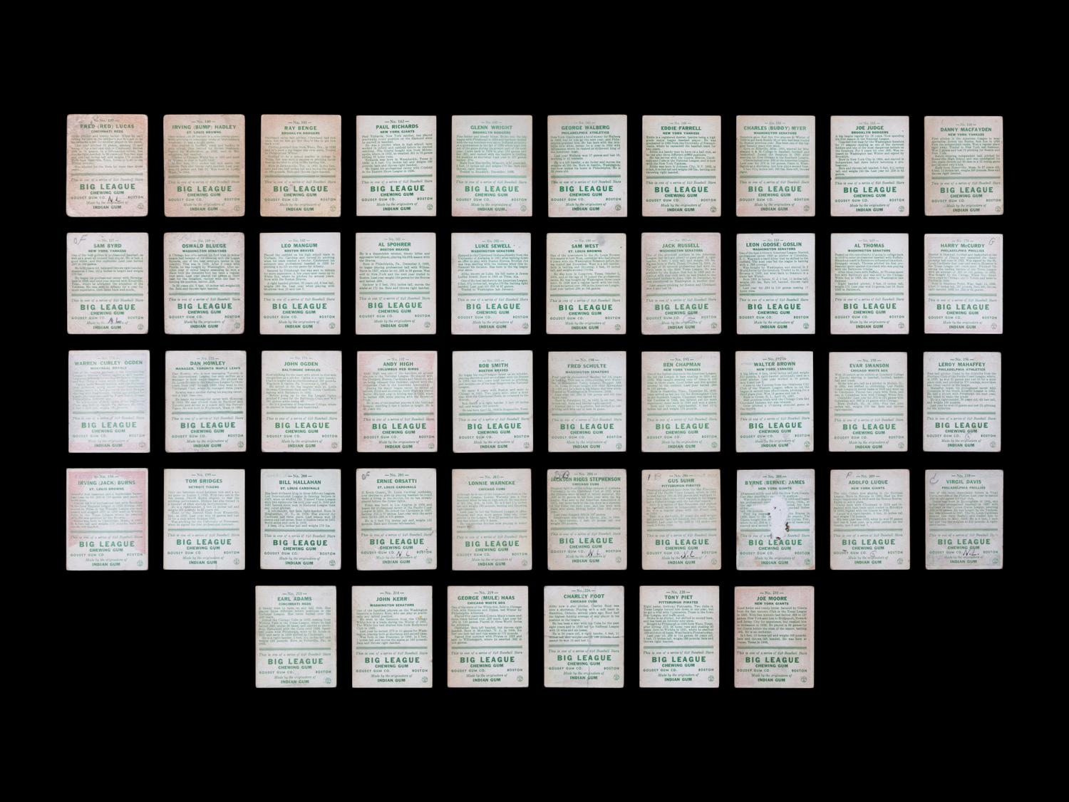 A Collection of 1933 Goudey Baseball Cards (106)