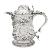 A George II Silver Covered Tankard