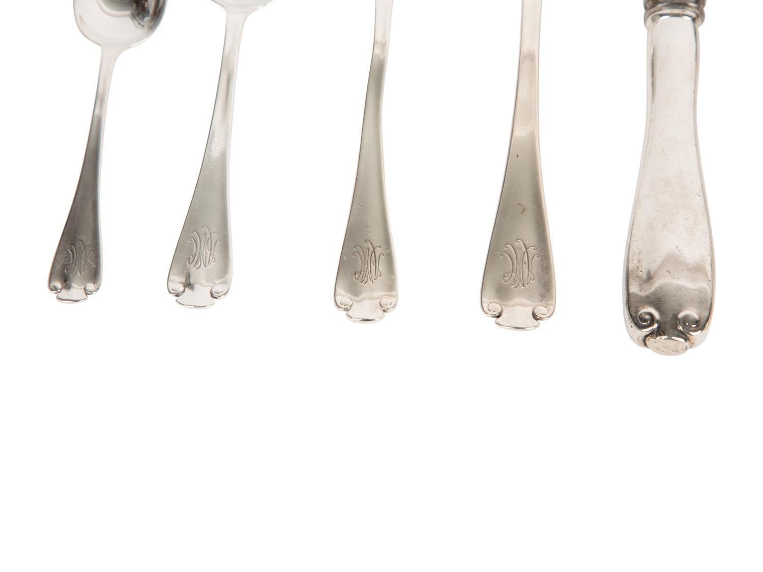 A Tiffany Silver Flatware Service — 20th Century