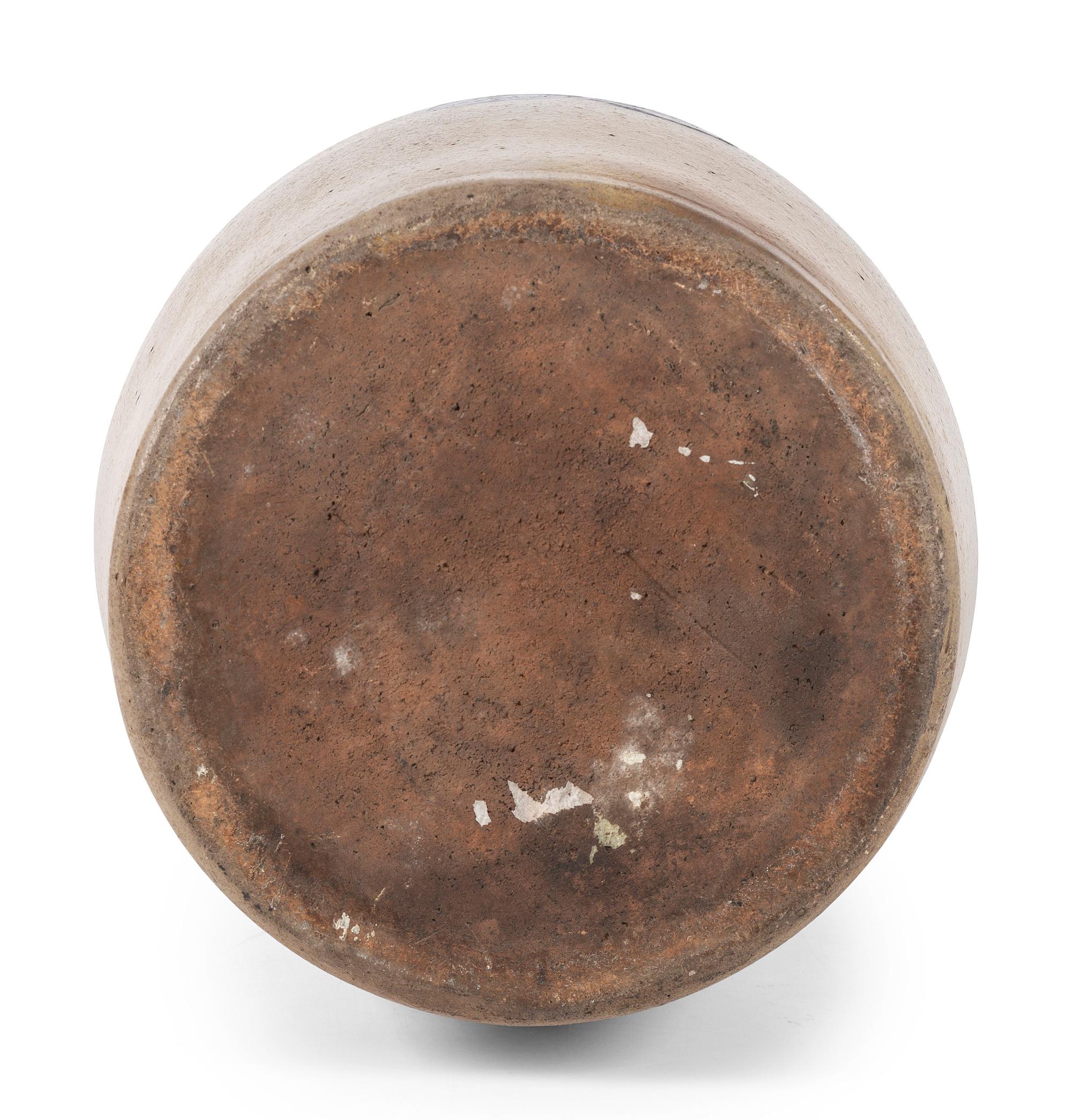 An Ohio Four Gallon Dated Stoneware Churn