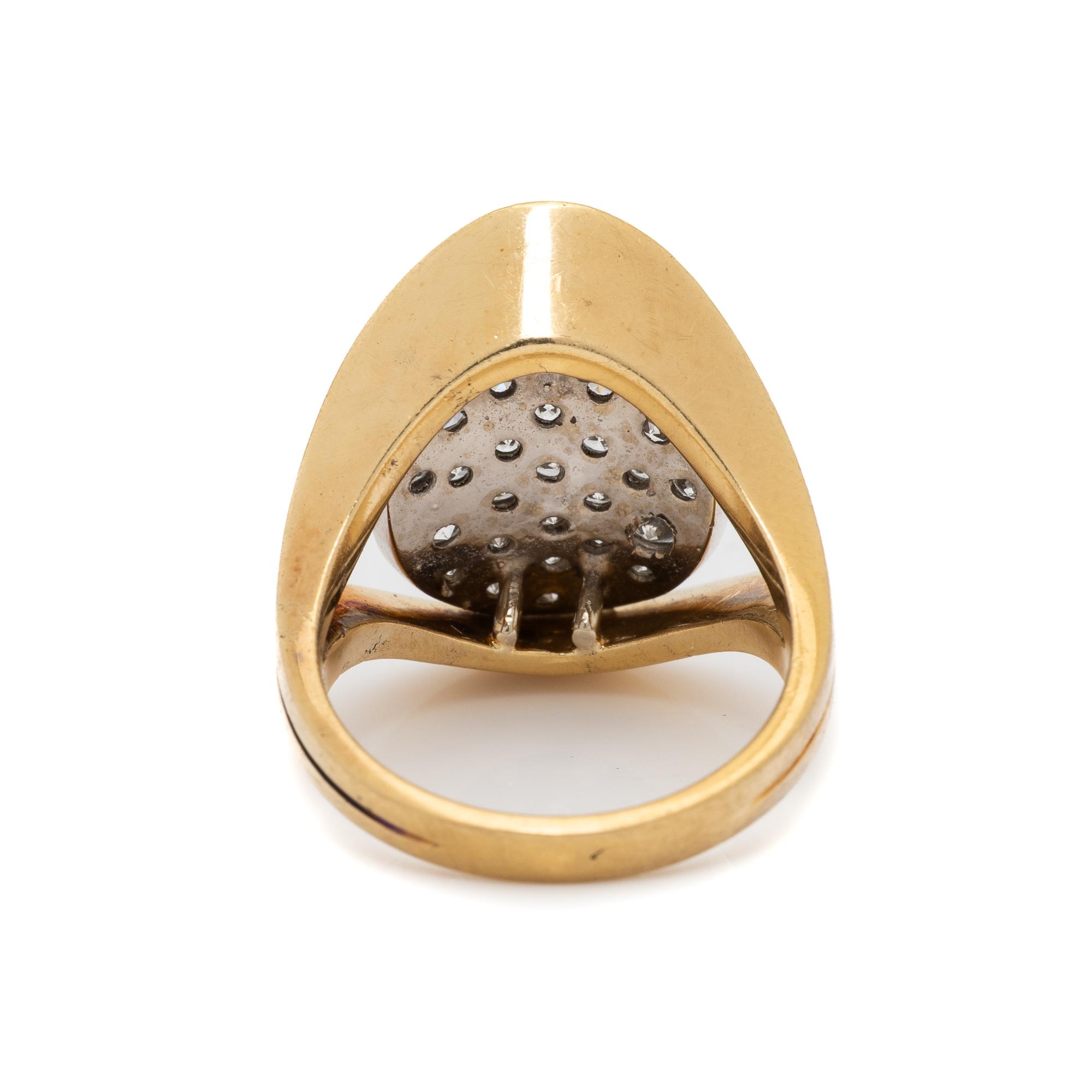 HERBERT ROSENTHAL, YELLOW GOLD AND DIAMOND RING