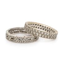 Two Diamond Band Rings