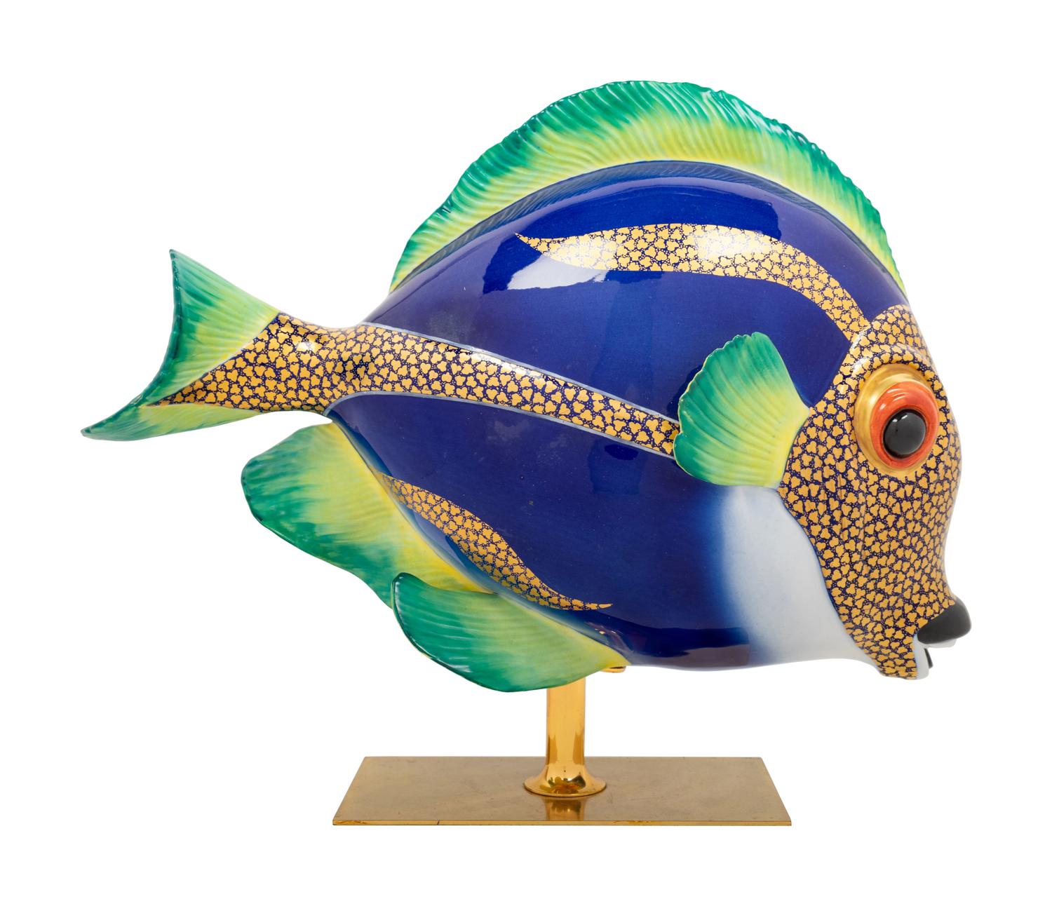 A Porcelain Figure of a Fish