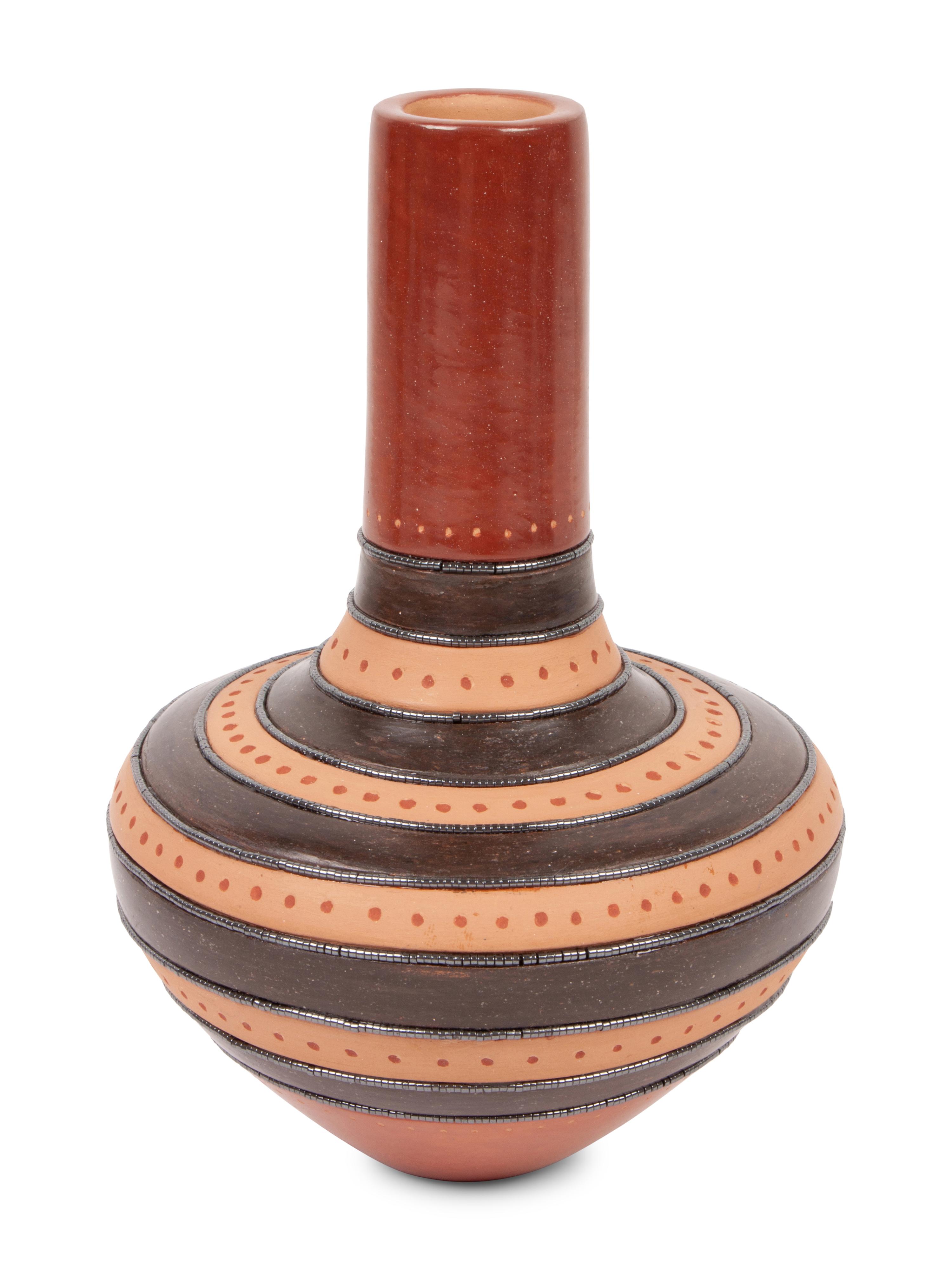"Op Art" Pottery Jar