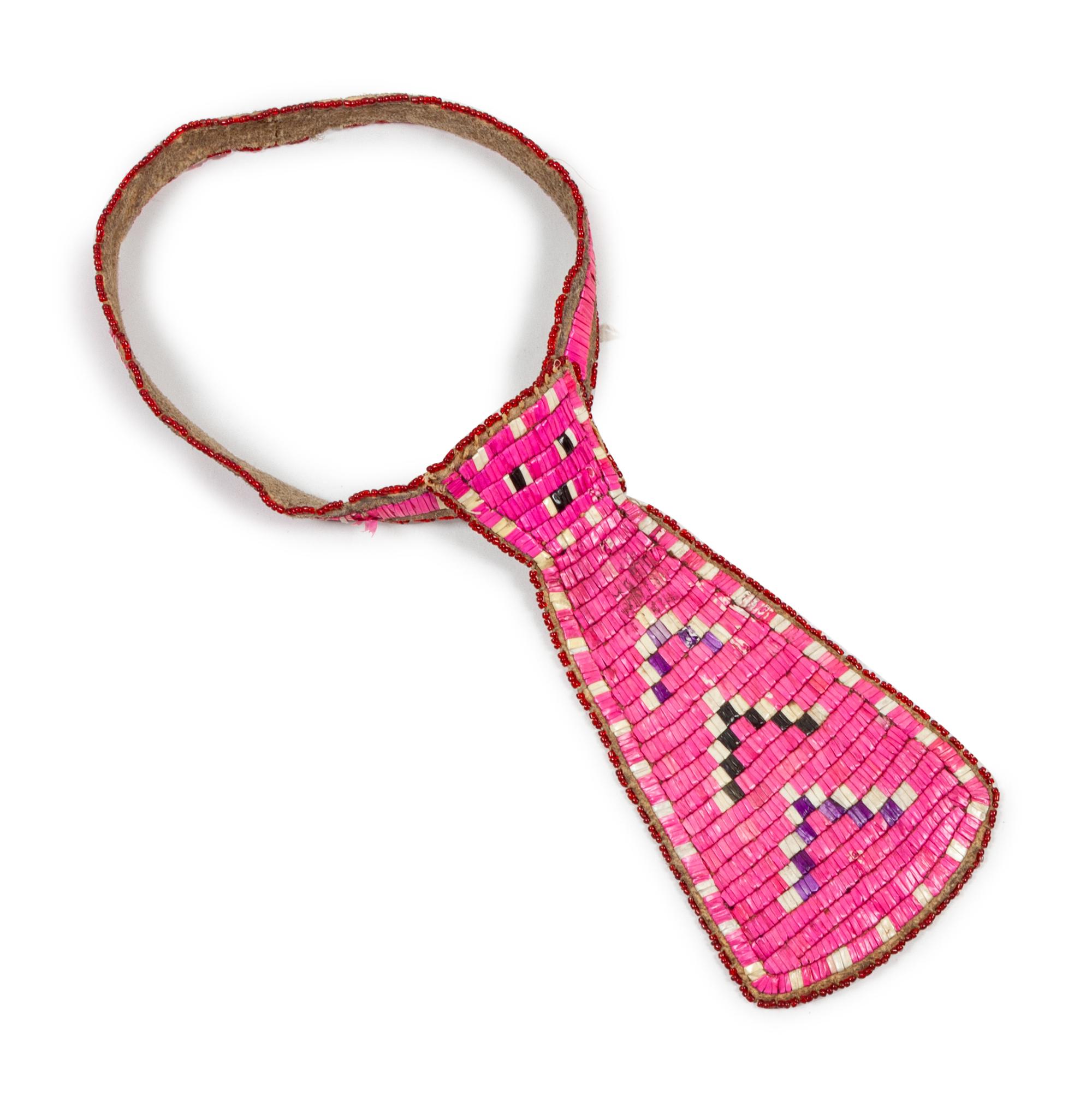 Sioux Quilled Hide Necktie