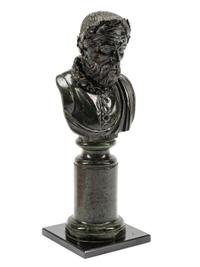 A Continental Carved Marble Bust