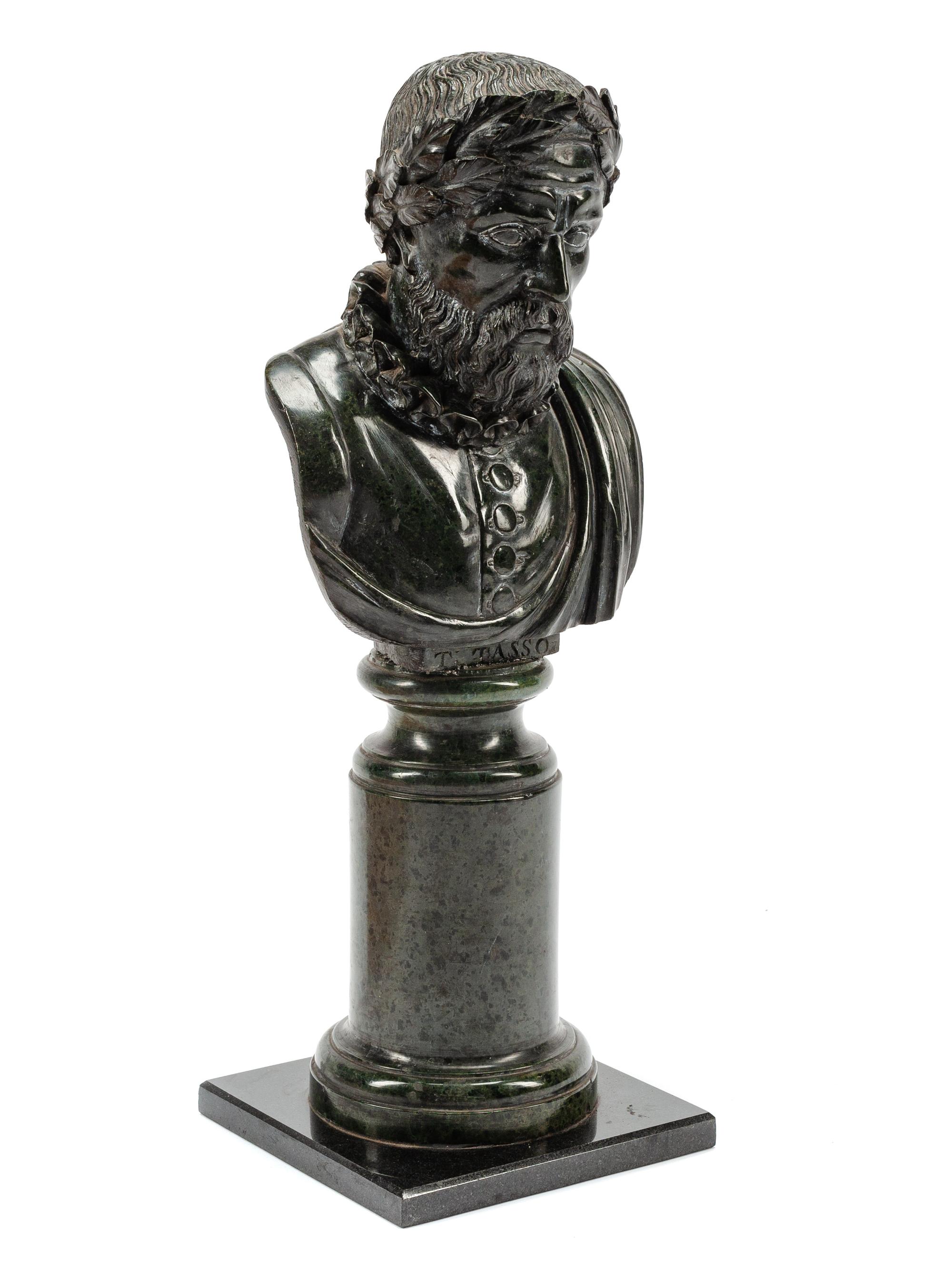 A Continental Carved Marble Bust