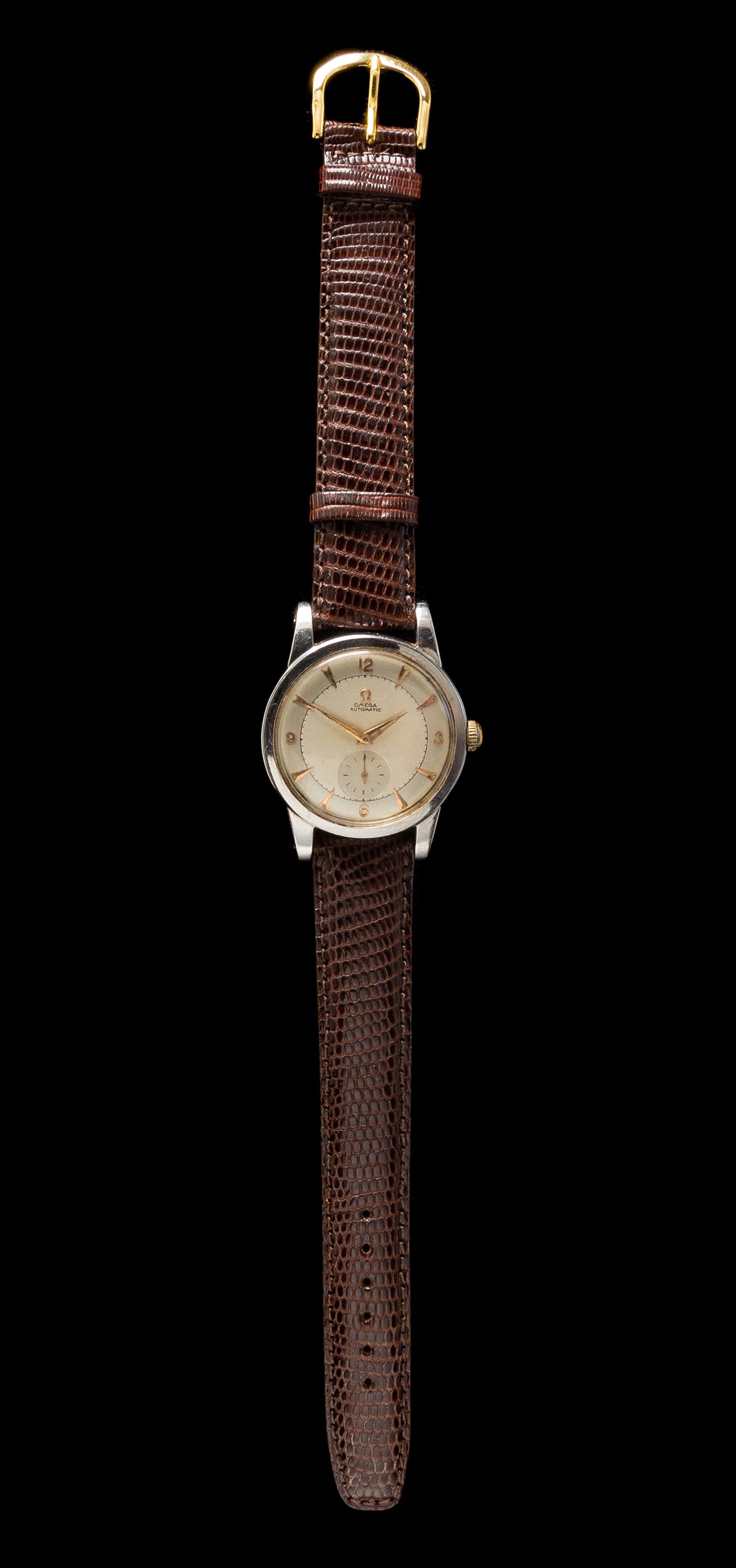 A Stainless Steel Ref. 2493-7 Wristwatch, Omega, Circa 1940's,