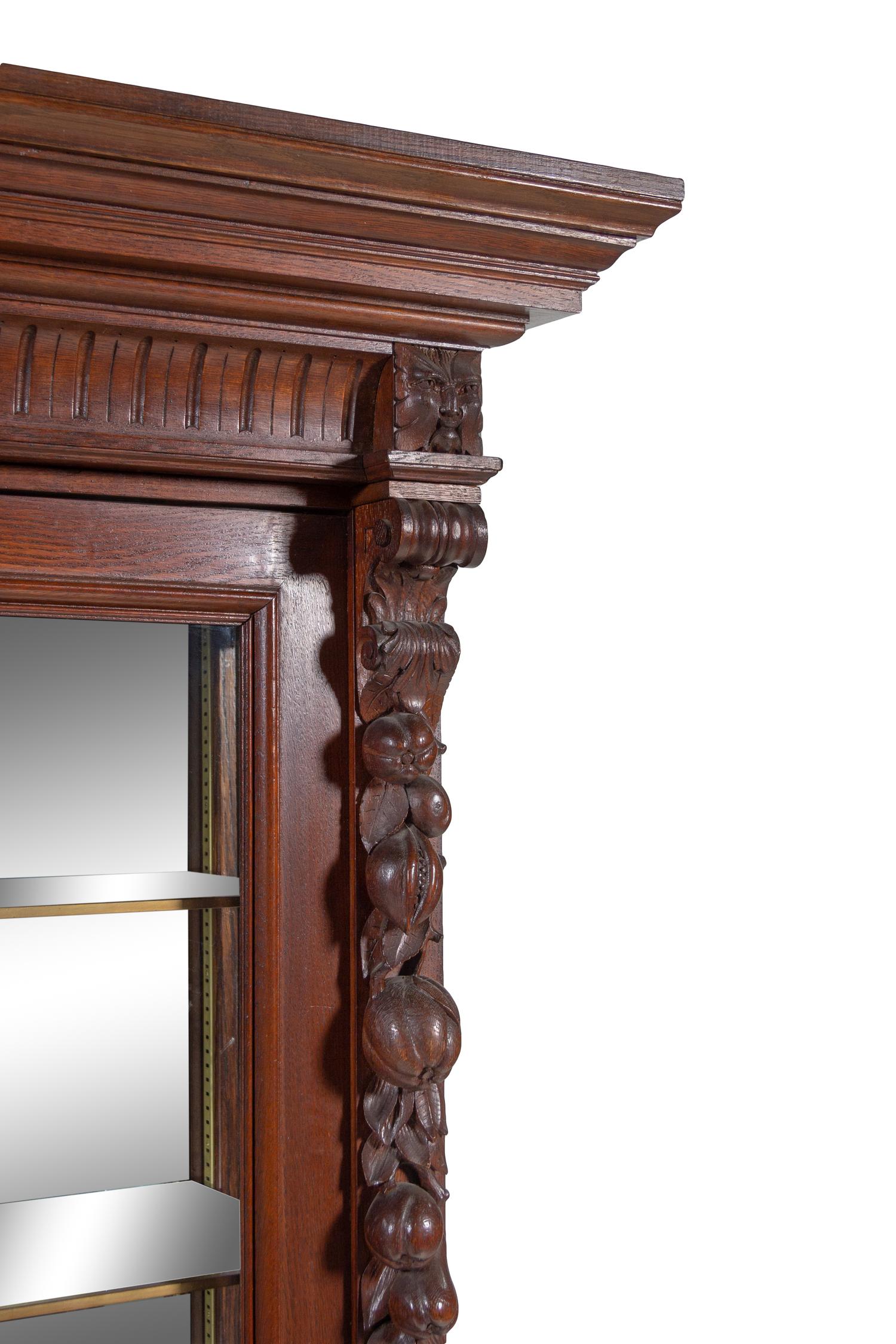 A Black Forest Style Carved Oak Cabinet