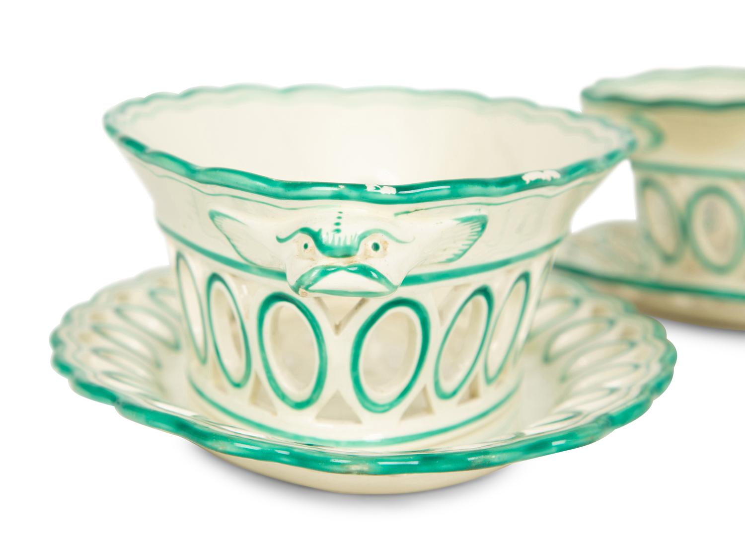 A Set of English Pearlware Articles — 19TH CENTURY