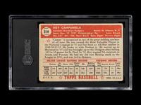 A 1952 Topps Roy Campanella Baseball Card No. 314 (SGC 1)