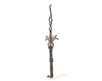 A Wrought Iron Fireplace Trammel, Probably French, 18th Century