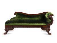 A Classical Carved Mahogany "Grecian" Recamier
