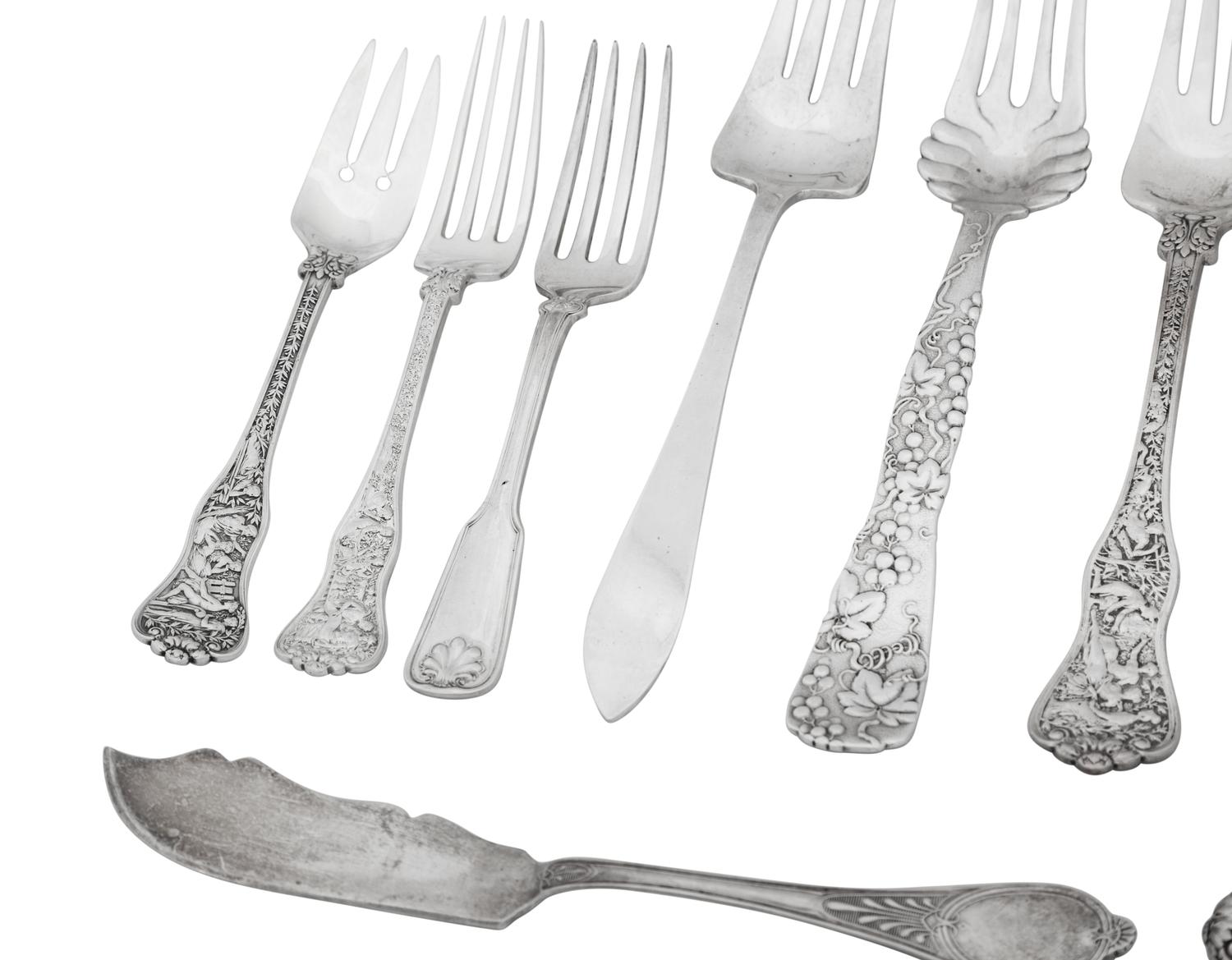 A Tiffany and Co. Olympian Silver Flatware Service