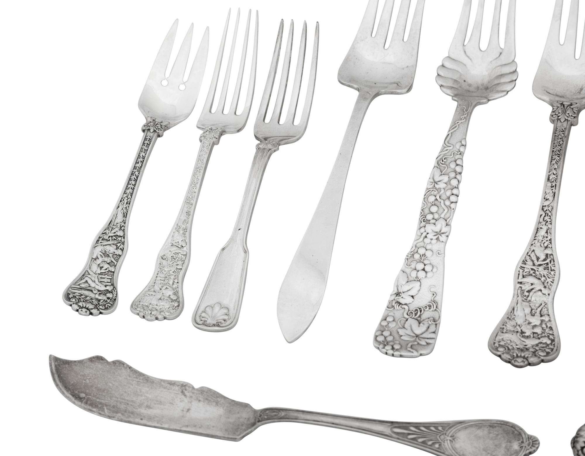 A Tiffany and Co. Olympian Silver Flatware Service